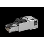TELEGÄRTNER 100039917 RJ45 Feldkonfektionierbarer Steckverbinder Cat.6A geschirmt Edelstahl