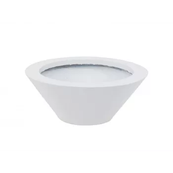 EUROPALMS Leichtsinn Bowl-15 Dekorationsschale, Weiß, Glänzend 83011822