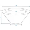 EUROPALMS Leichtsinn Bowl-15 Dekorationsschale, Weiß, Glänzend 83011822
