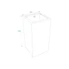 EUROPALMS Leichtsinn Box-100 Rot Glänzend Dekorativer Requisitenwürfel 83011853