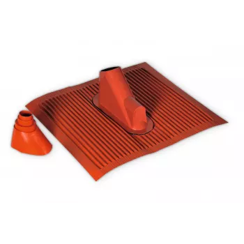 TechniSat Alu-Dachziegel-Set, ziegelrot mit Gummitülle (0000/1719)