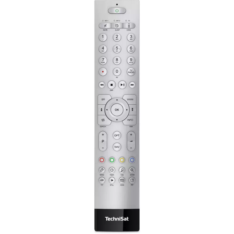 TechniSat TechniControl II ALU Silber Universal-Fernbedienung (FB Code TV) 0002/3859