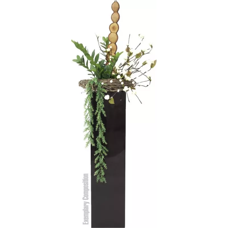 EUROPALMS Zamifolia Künstliche ZZ-Pflanze, 70 cm, Schwarzer Topf 82600153