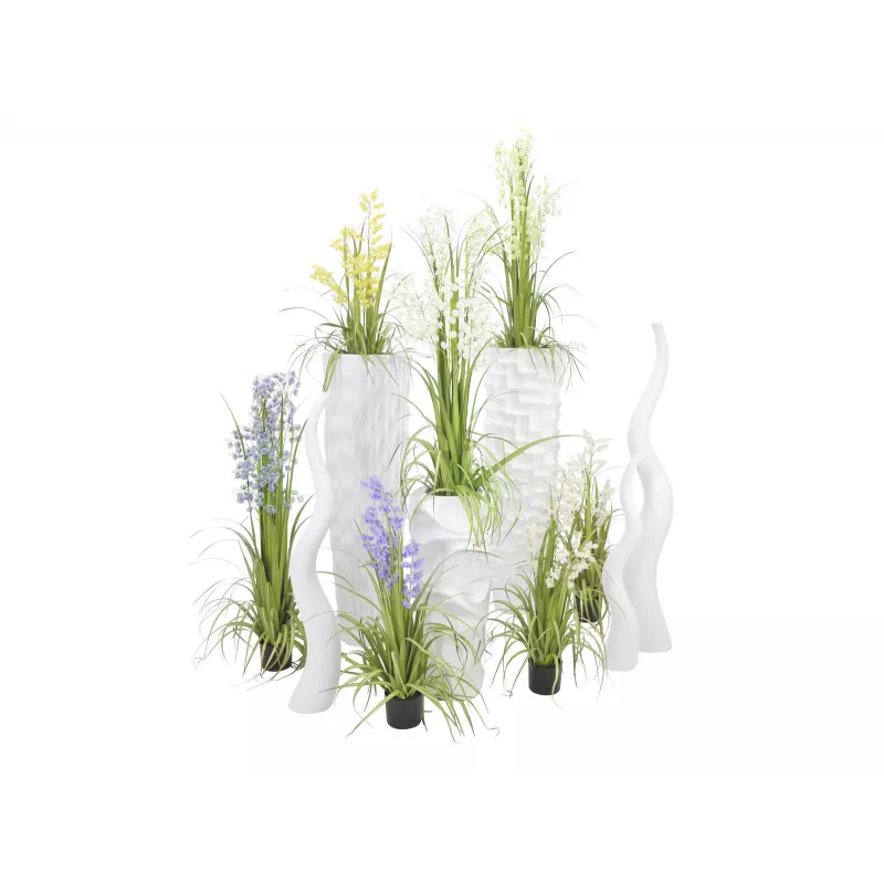 EUROPALMS Design Vase WAVE-125, Weiß 83011905