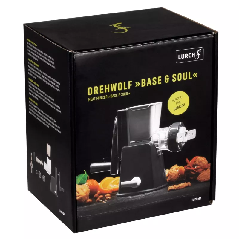 LURCH Base&Soul Manueller Fleischwolf Grau Weiß (200500)