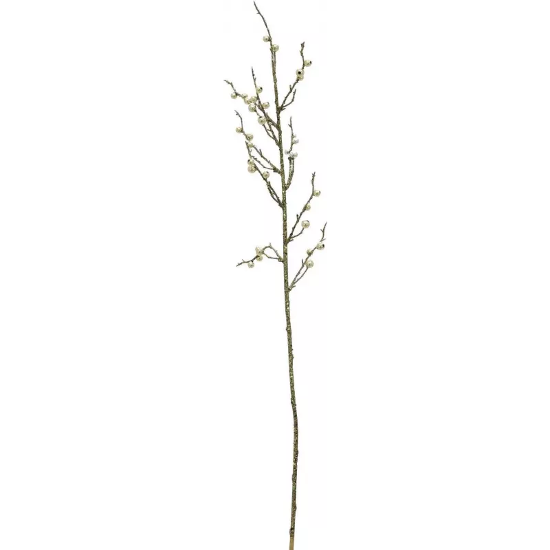 EUROPALMS Glitzer Gold Beerenzweig, 85 cm, 3er-Pack (83500441)