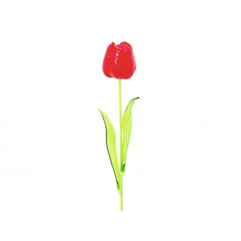EUROPALMS Kristalltulpe Künstliche Tulpe, Rot, 61cm, 12er-Pack 82600205