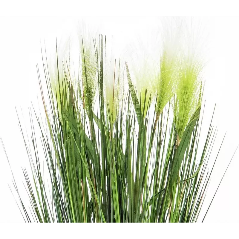 EUROPALMS Federngras Kunstpflanze, Weiß, 60cm 82505864
