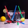 LURCH 70242 Trinkhalme, 6 Stück, verschiedene Farben