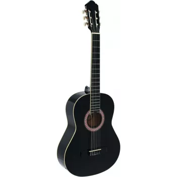 DIMAVERY AC-303 Konzertgitarre, Schwarz (26241006)
