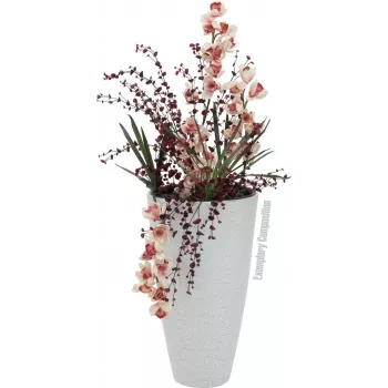 EUROPALMS Künstliches Orchideenblatt (EVA), Grün, 45cm 82530574