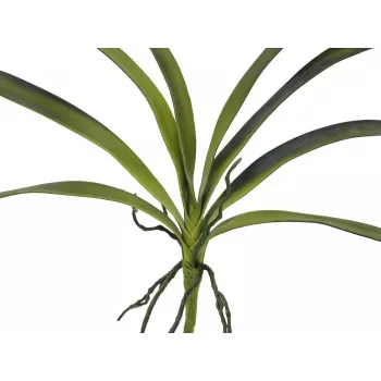 EUROPALMS Künstliches Orchideenblatt (EVA), Grün, 45cm 82530574
