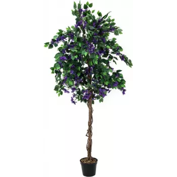 EUROPALMS Bougainvillea Kunstpflanze, Lavendel, 150 cm 82507035
