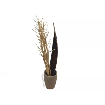 EUROPALMS Getrockneter Fenchelstrauß, Gold, 160cm 83502363