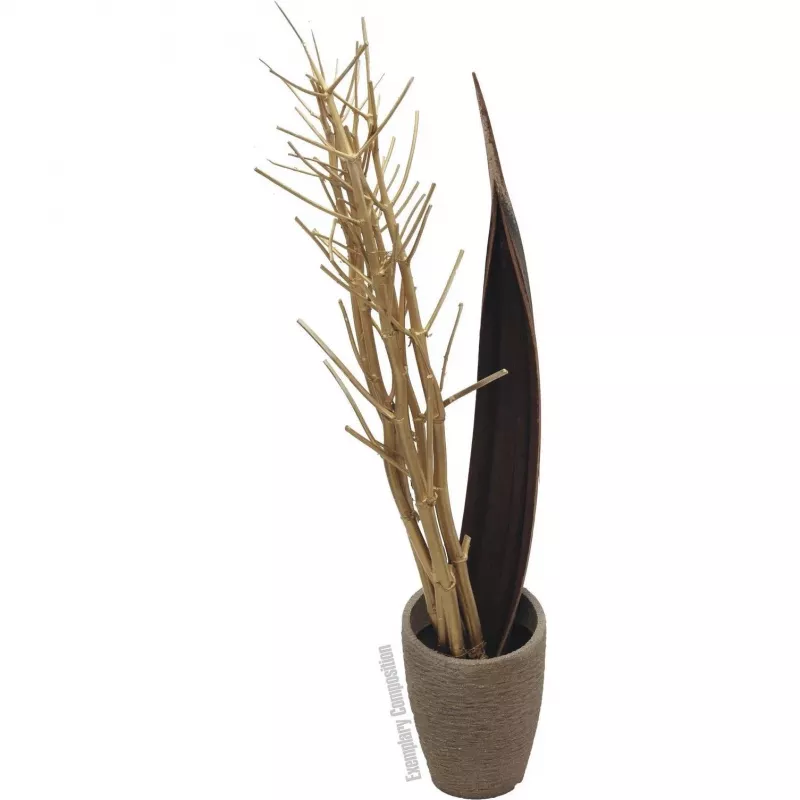 EUROPALMS Getrockneter Fenchelstrauß, Gold, 160cm 83502363