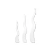 EUROPALMS Design Vase WAVE-100, Weiß (83011906)