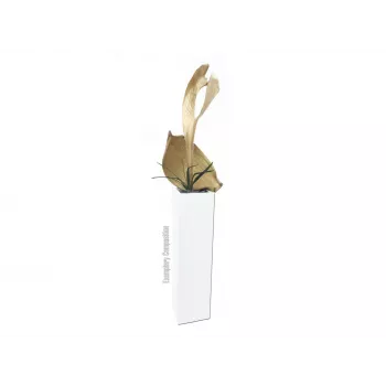 EUROPALMS Getrockneter Palmblattkopf, Gold, 60 cm 83502362