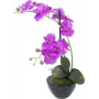EUROPALMS Künstliche Orchideenarrangement 4, Weiße Phalaenopsis im Keramiktopf, 60 cm 82530349