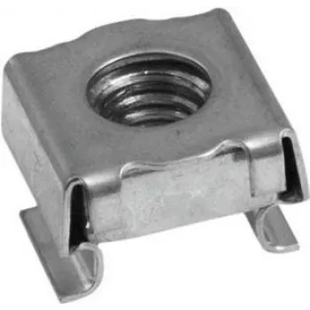 ZUBEHÖR M6 Käfigmutter für AM-6 Rackschiene, verzinkter Stahl, Vierkantloch, werkzeugloses Einrasten 30007701