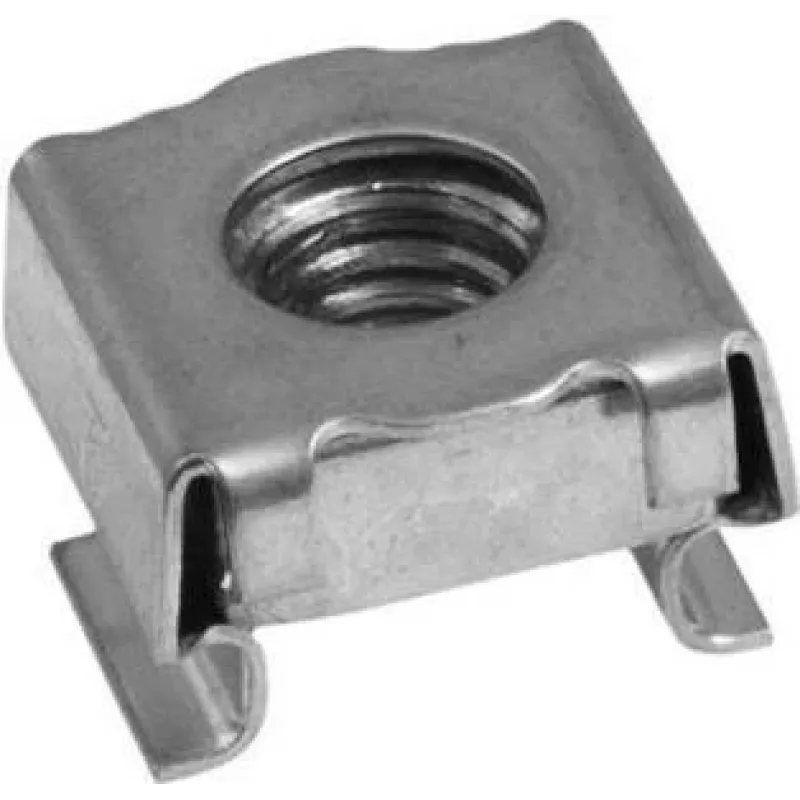 ZUBEHÖR M6 Käfigmutter für AM-6 Rackschiene, verzinkter Stahl, Vierkantloch, werkzeugloses Einrasten 30007701