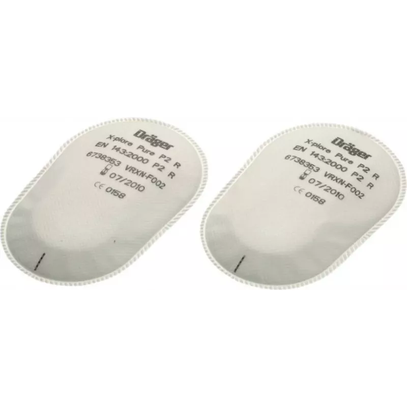 Dräger X-plore Pure P2 R Bajonett-Partikelfilter (2er-Pack) 6738353