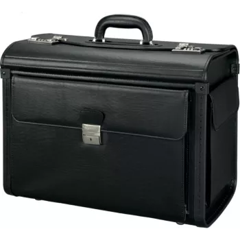 JÜSCHA Alassio Vicenza 45047 Notebook-Tasche 15,6 inch Schwarz Kunstleder
