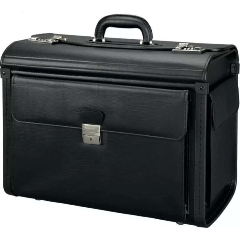 JÜSCHA Alassio Vicenza 45047 Notebook-Tasche 15,6 inch Schwarz Kunstleder