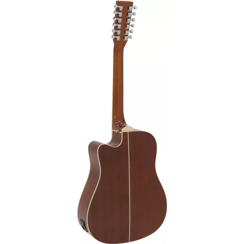 DIMAVERY DR-612 12-saitige akustische Westerngitarre, Natur 26231281