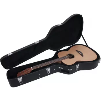 DIMAVERY Form-Case Western-Gitarrenkoffer, Schwarz (26341022)