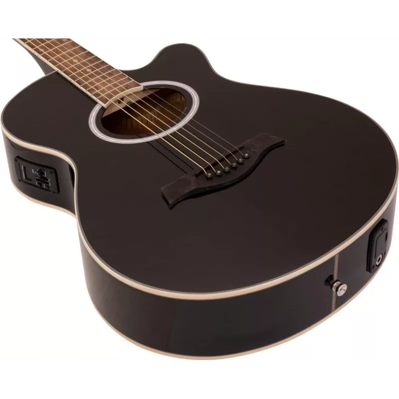 DIMAVERY AW-400 Westerngitarre, Schwarz 26235089
