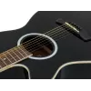 DIMAVERY AW-400 Linkshänder Dreadnought Akustikgitarre, Schwarz 26235090