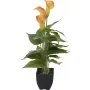 EUROPALMS Calla mini Kunstpflanze, Gelb-Orange, 43 cm 82540346