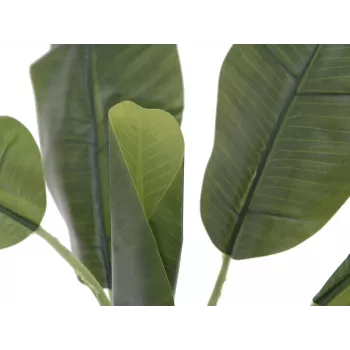 EUROPALMS Künstliche Bananenpflanze, 100cm, Grüne Blätter, Schwarzer Topf 82509503