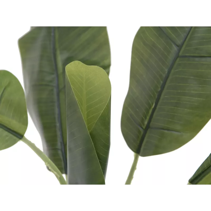 EUROPALMS Künstliche Bananenpflanze, 100cm, Grüne Blätter, Schwarzer Topf 82509503