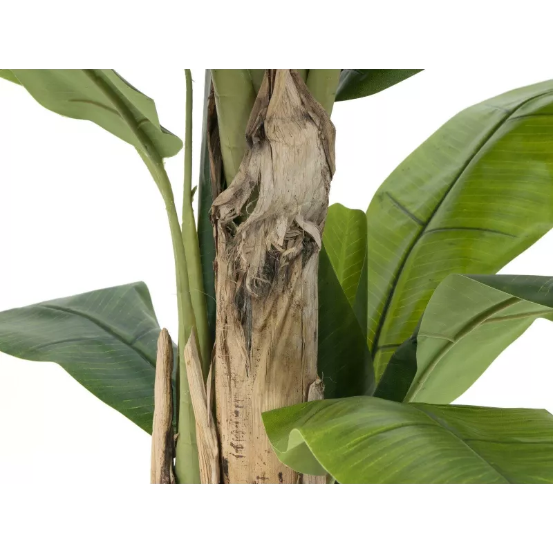 EUROPALMS Künstlicher Bananenbaum, 170cm, Grüne Blätter, Schwarzer Topf 82509539