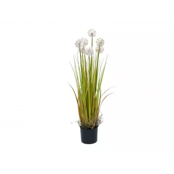 EUROPALMS Künstliche Löwenzahnblume, 107cm, Weiß 82600133