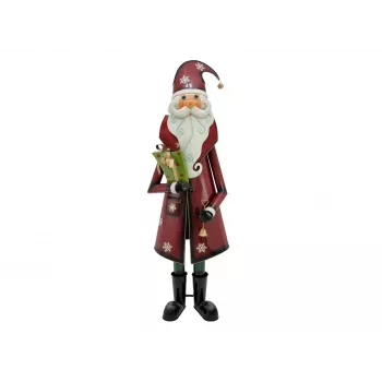 EUROPALMS Weihnachtsmann Metallfigur Rot 195cm 83314902