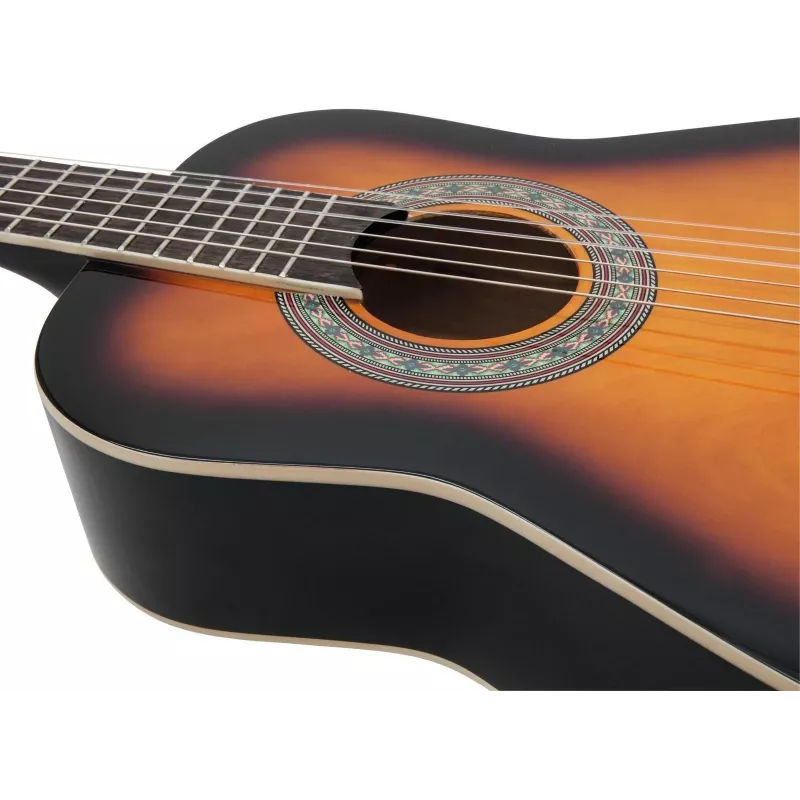 Dimavery AC-303 Konzertgitarre 1/2 Sunburst 535 mm Mensur 6-saitig