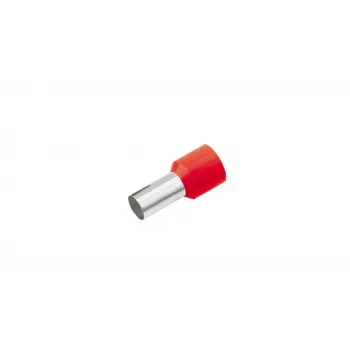 Cimco 187220 Teilisolierte Aderendhülse 1,5 mm² Rot, 100 Stück