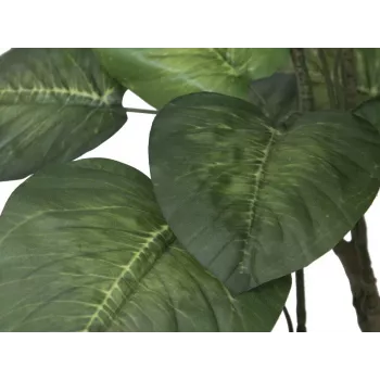 EUROPALMS Pothos Kunstbaum, 150 cm, grüne Blätter, schwarzer Topf 82600162