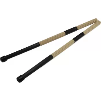 DIMAVERY DDS-Rods Ahorn Drum Rods, 19 Stäbe, Gummigriff, 405 mm, Paar 26070380