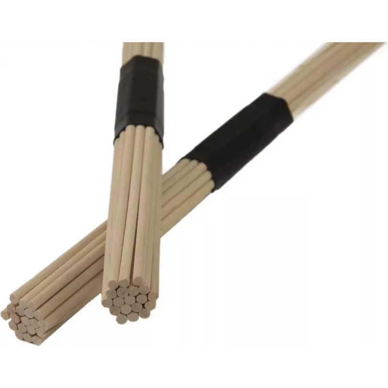 DIMAVERY DDS-Rods Ahorn Drum Rods, 19 Stäbe, Gummigriff, 405 mm, Paar 26070380