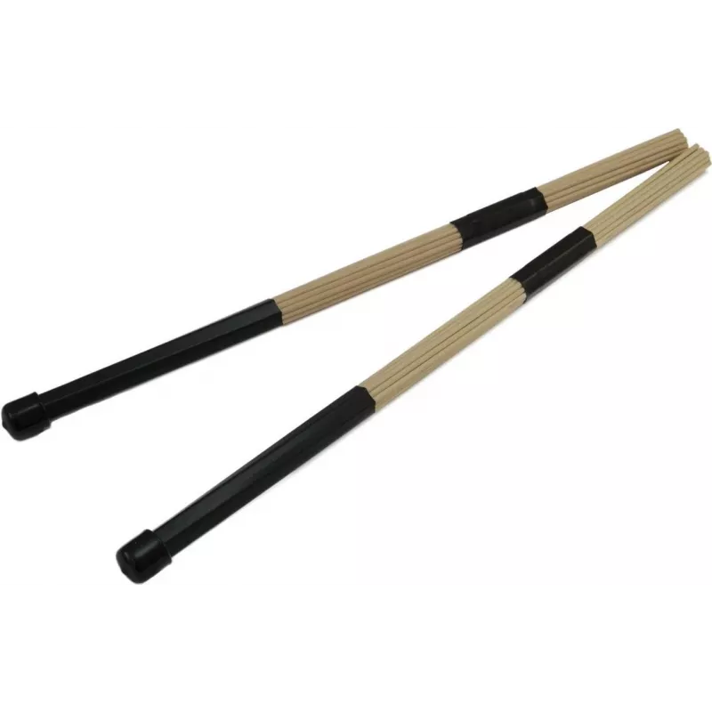 DIMAVERY DDS-Rods Ahorn Drum Rods, 19 Stäbe, Gummigriff, 405 mm, Paar 26070380