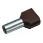 Cimco 187707 Zwillings-Aderendhülse 1,5 mm² teilweise isoliert schwarz 100 Stück