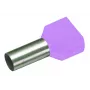 Cimco 187715 Doppel-Aderendhülse 0,25 mm² teilisoliert violett (100 Stk.)