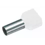 Cimco 187717 Doppel-Aderendhülse 0,5 mm² teilisoliert weiß 100 Stück