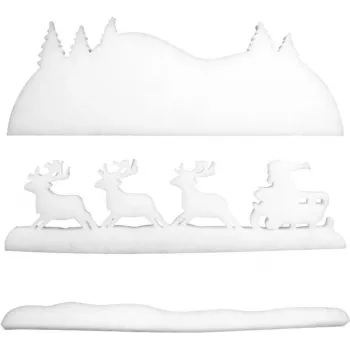 EUROPALMS Winterlandschaft Schneematte, schwer entflammbar B1 (83501600)