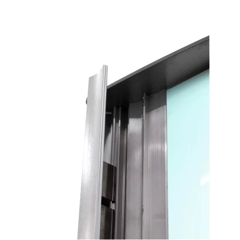 EUROPALMS Informationssäule, groß, 200x80cm, doppelseitig, silber 83331740