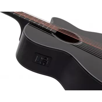 DIMAVERY AB-455 5-Saiter Akustikbassgitarre, Schwarz 26224015