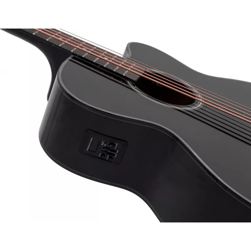DIMAVERY AB-455 5-Saiter Akustikbassgitarre, Schwarz 26224015